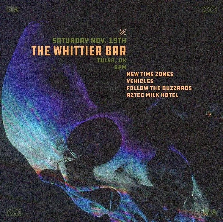 We&rsquo;re excited to announce our upcoming show with Vehicles, Follow the Buzzards, and Aztec Milk Temple next month at Whittier Bar. We hope to see you there! Let&rsquo;s catch up.