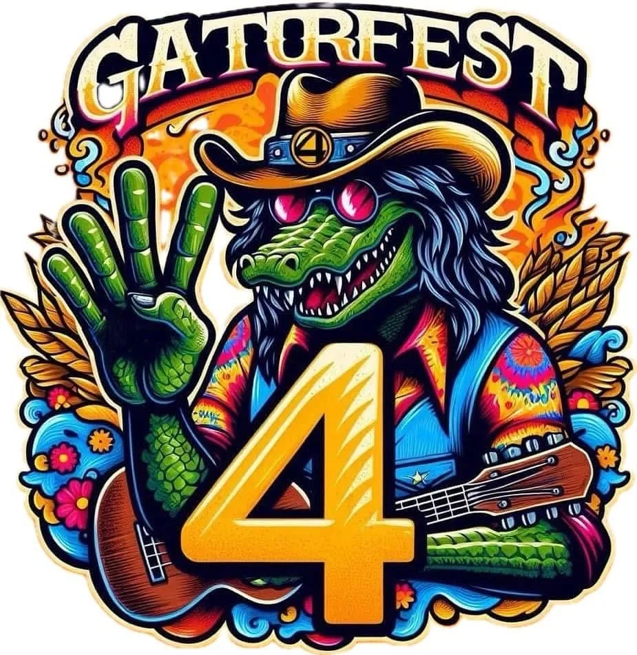 We&rsquo;re excited to play a few tunes at GatorFest tomorrow evening at Claremore Lake! 🐊
Please let us know if there will be funnel cake 🤞
