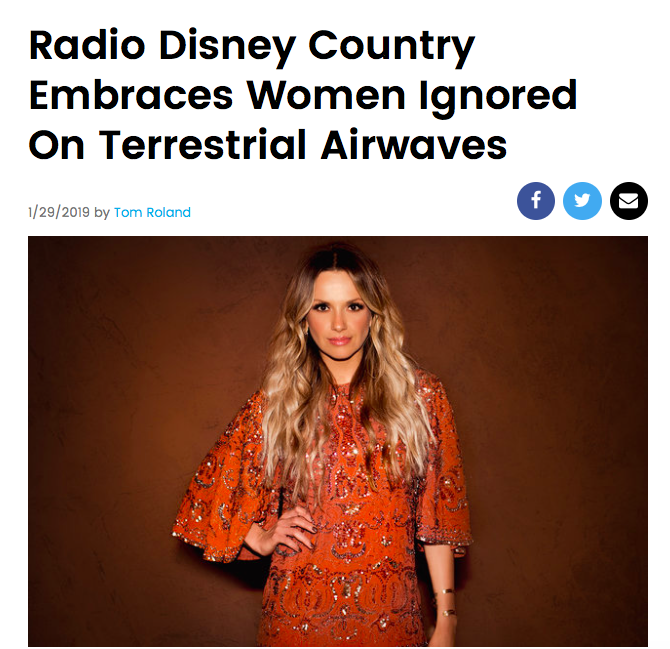 Tenille Included in Radio Disney Country Success Story