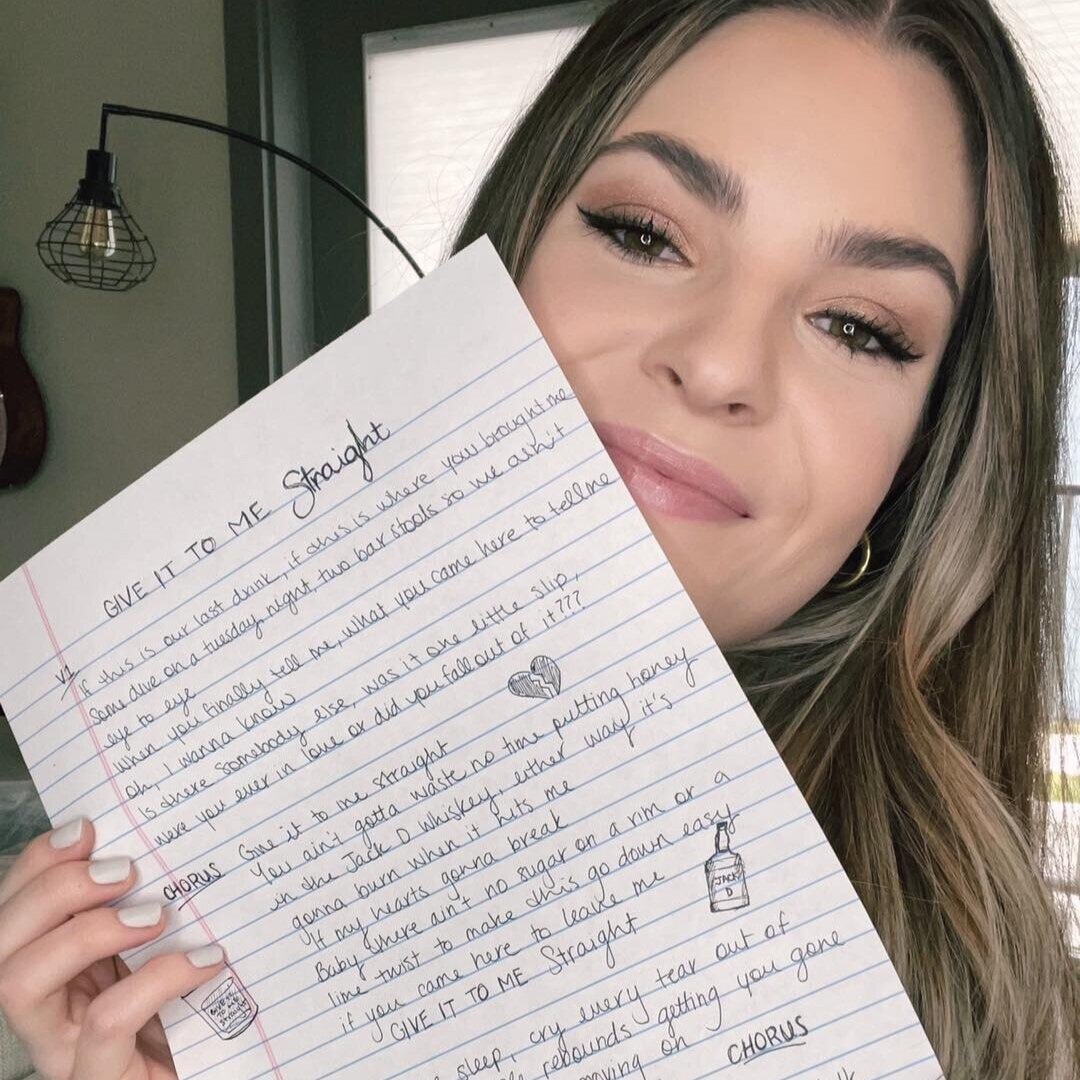 Enter to Win Handwritten "Give It to Me Straight" Lyrics