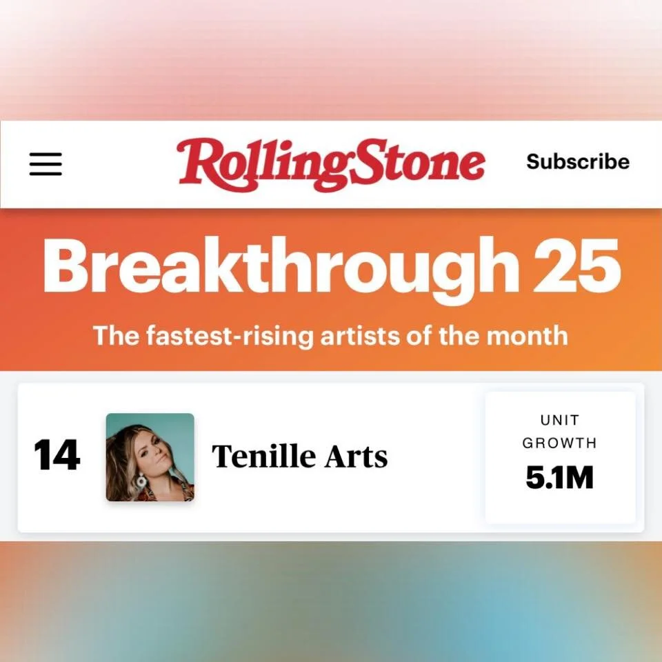 Tenille Charts as One of Rolling Stone's Breakthrough 25 Artists