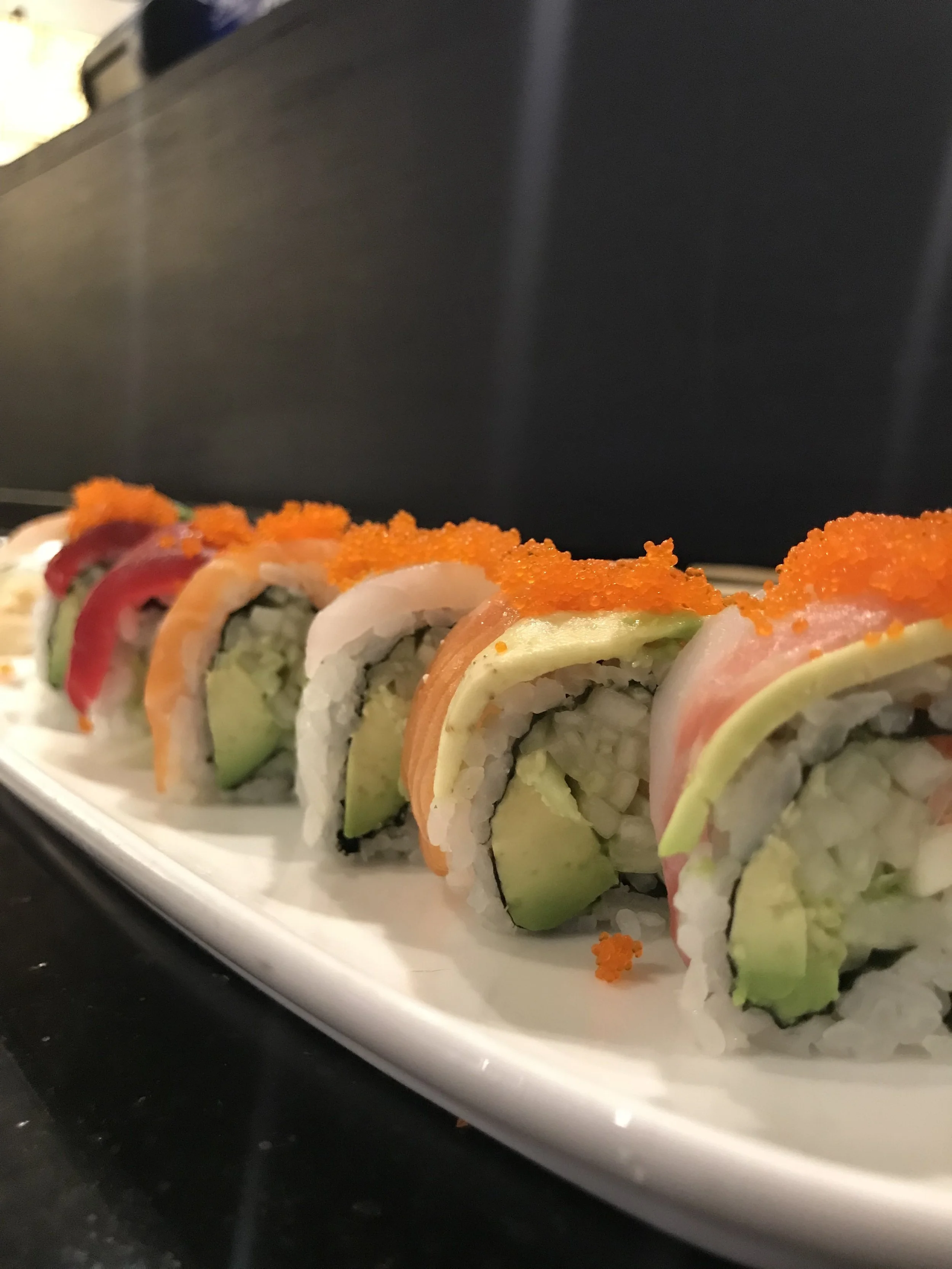 The rainbow roll is one of my favorites.