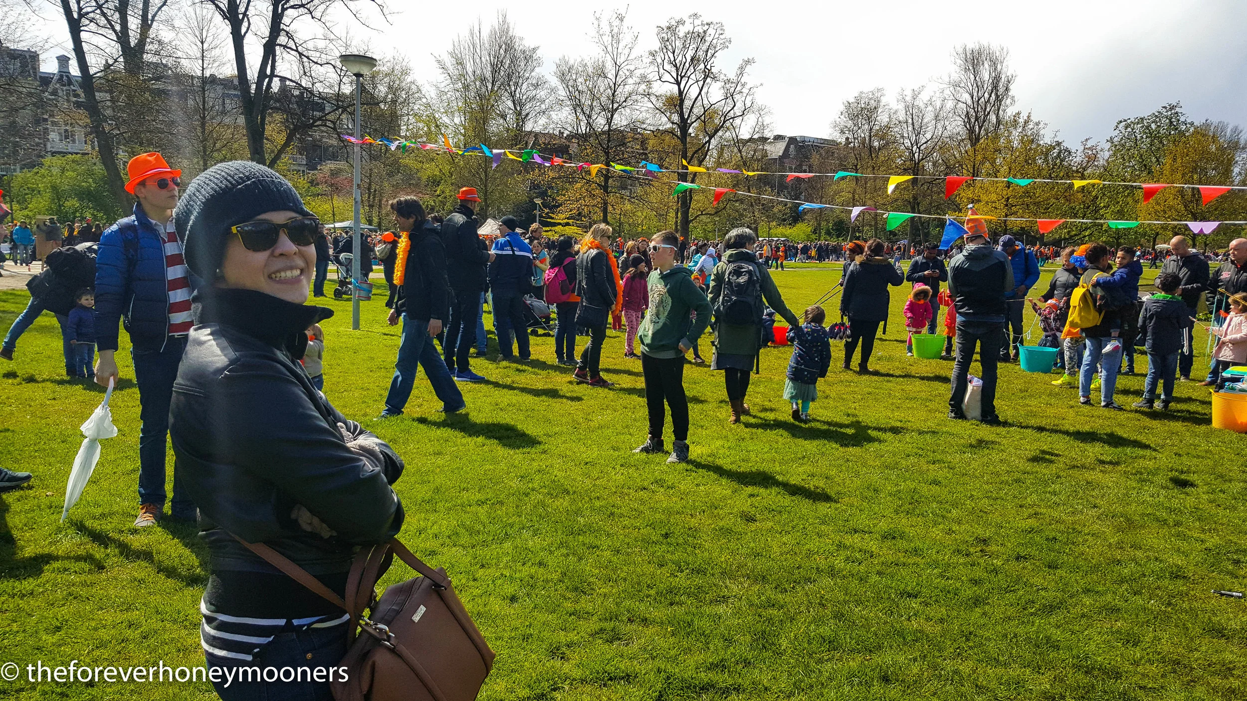 Festivities at Vondelpark on King's Day
