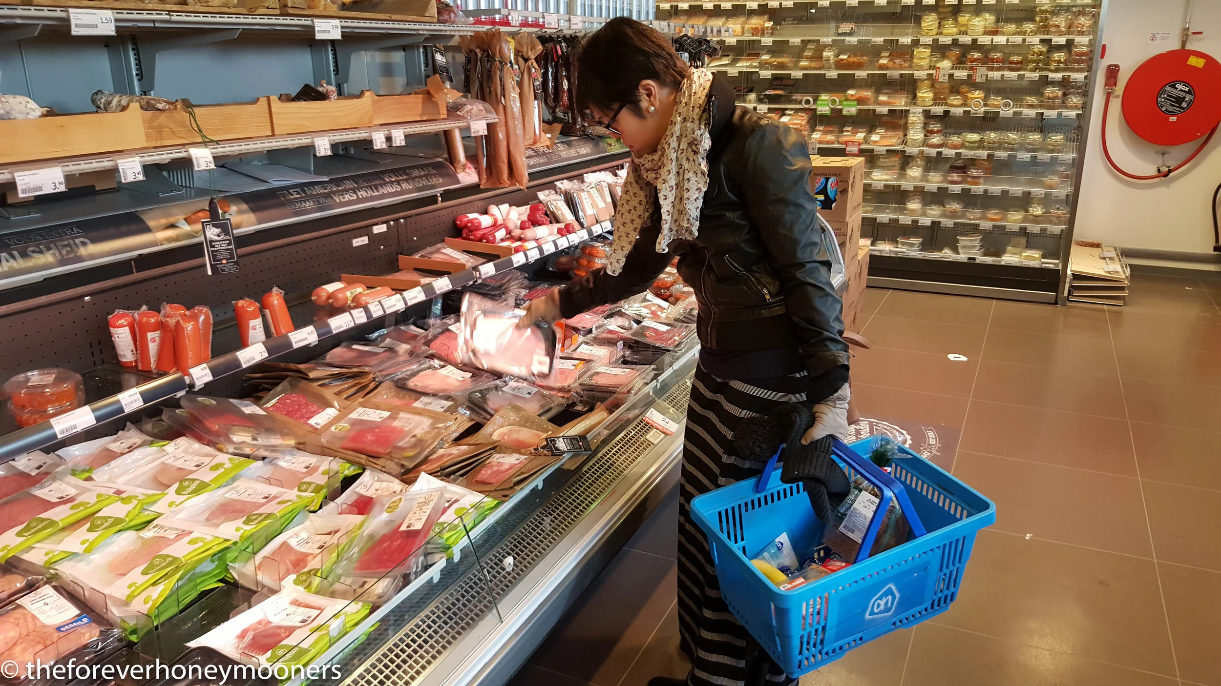 Grocery shopping for breakfast