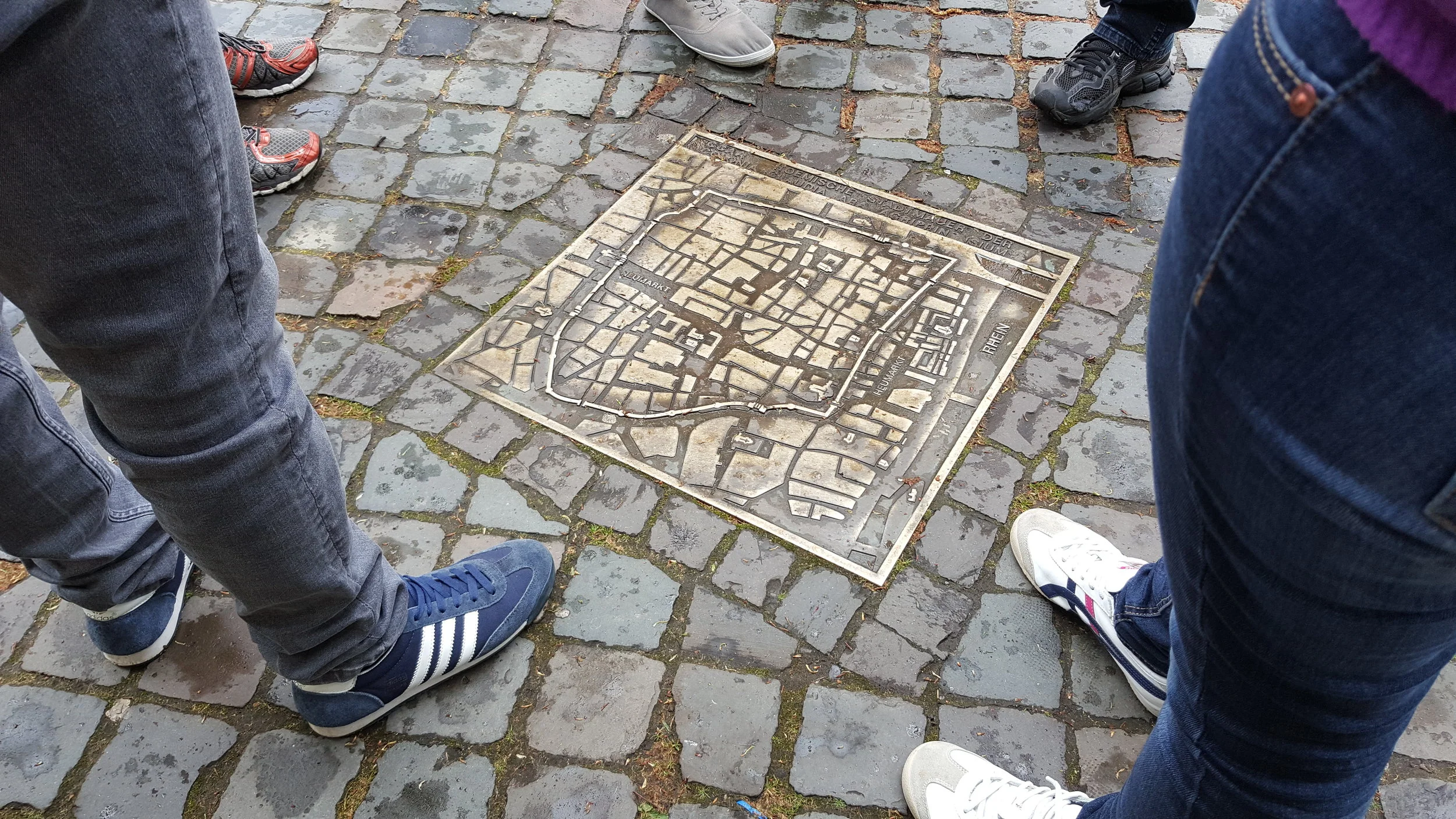 The old map of Cologne