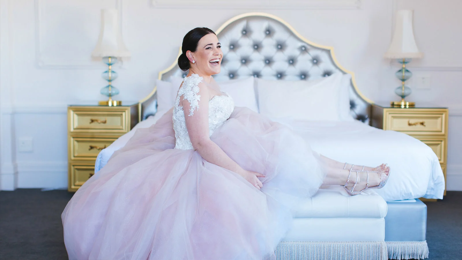 Happiness! Tara, a bride that brought brownies and cookies to fittings! Photo by Jenni Elizabeth
