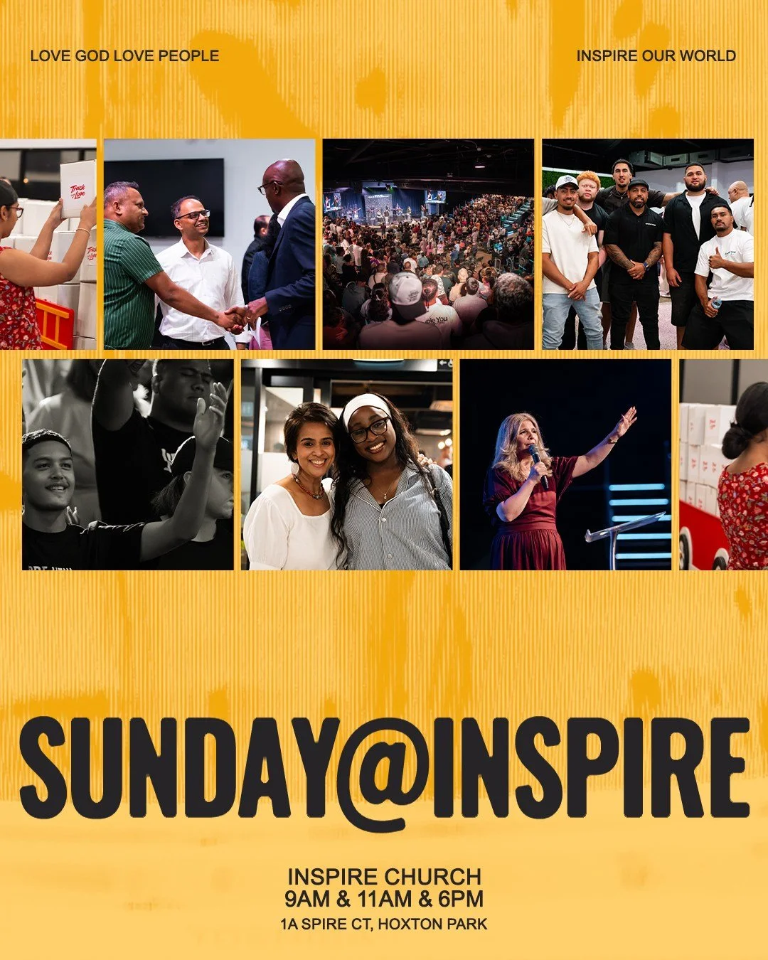 It&rsquo;s a new Sunday!
Who knows what God will do in our hearts today? Let&rsquo;s find out together.

In-Person &mdash; 1a Spire Ct.
9AM &bull; 11AM &bull; 6PM
&mdash;
Pre-Service Prayer Meeting
8:45AM &bull; 10:45AM
&mdash;
Church Online.
9AM &bu