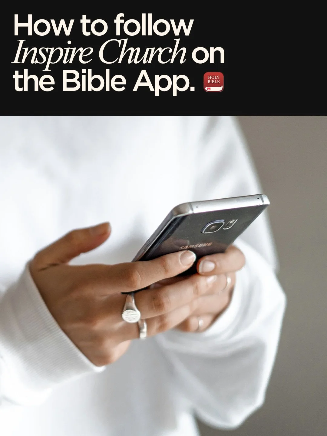Here&rsquo;s how to join our Bible plan on the Bible App and follow Inspire Church:

1️⃣ Download the YouVersion Bible App (it&rsquo;s free in the App Store or Google Play).
2️⃣ Open the app and create/log into your account.
3️⃣ Tap &ldquo;Discover&r