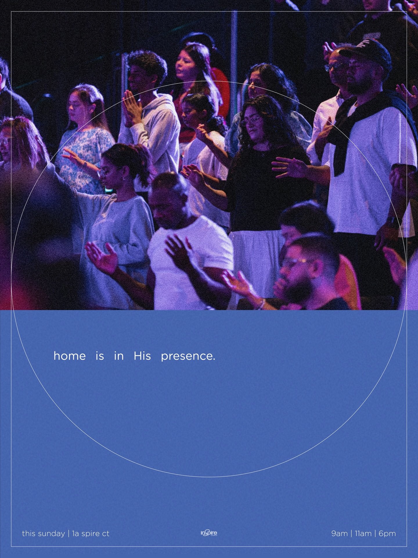 You&rsquo;re invited to Church this Sunday ☀️ Come as you are.

In-Person &mdash; 1a Spire Ct.
9AM &bull; 11AM &bull; 6PM
&mdash;
Pre-Service Prayer Meeting
8:45AM &bull; 10:45AM
&mdash;
Church Online.
9AM &bull; 11AM &bull; 6PM (AEST)
inspirechurch.