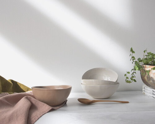 bol para cremas en rosa tiza