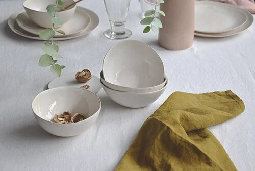 bol para cremas en blanco