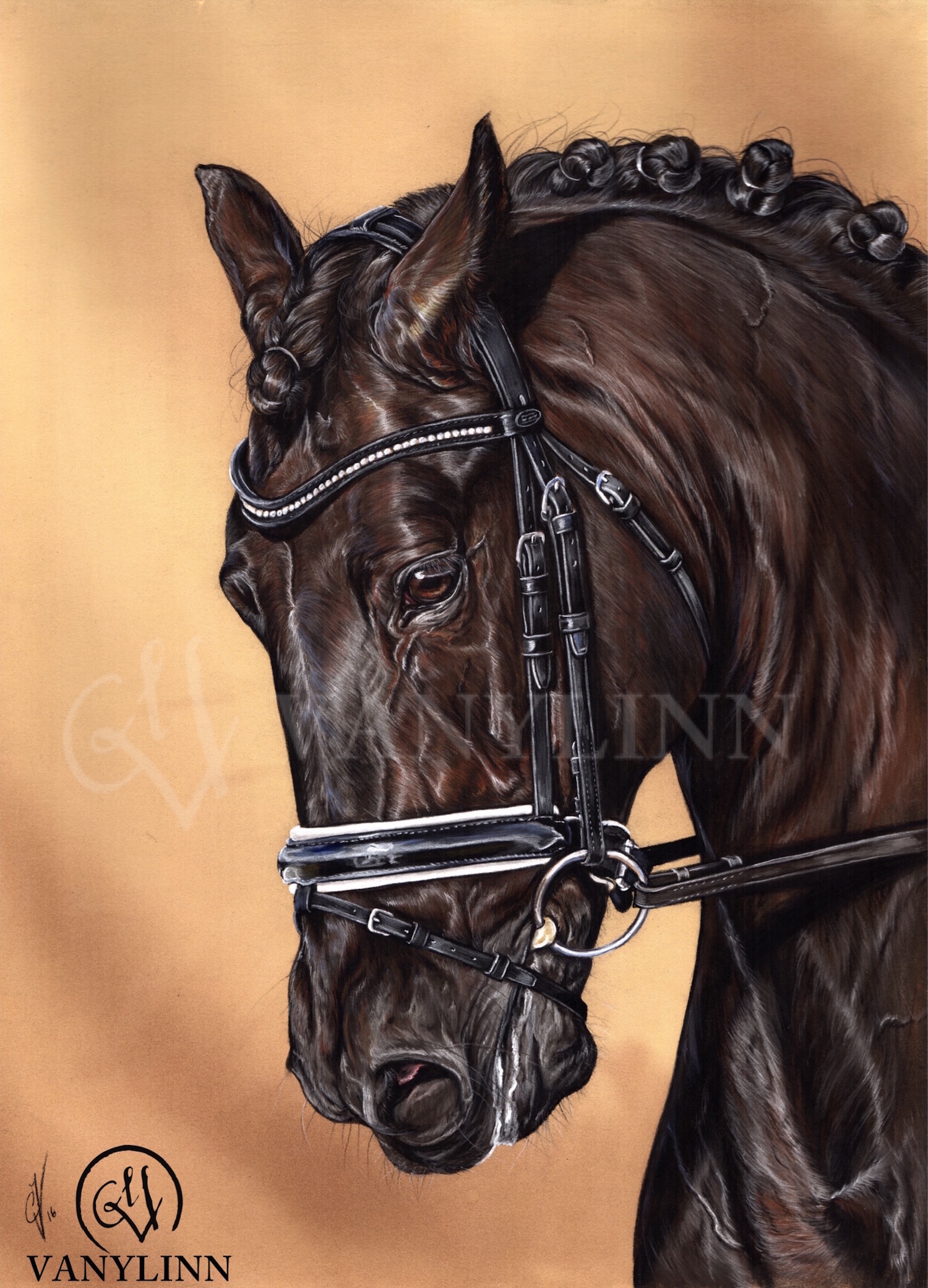 Bioxido horse dressage pastel hyper realistic.jpg