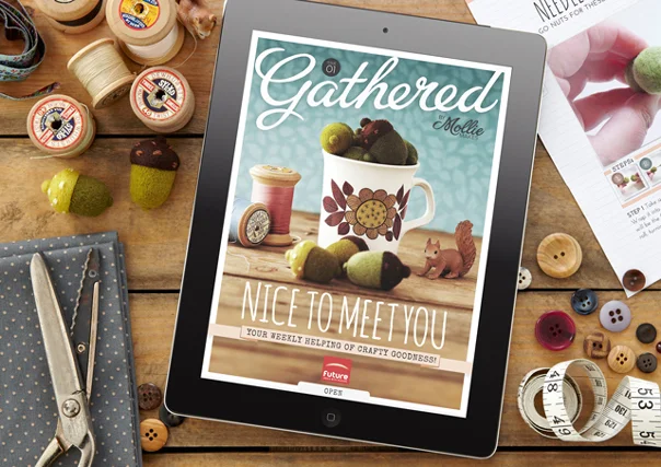 Editor, Gathered By Mollie Makes. A weekly digital sister magazine to Mollie Makes. Role included: Co-creating publication, planning, commissioning, writing, editing and styling. 
