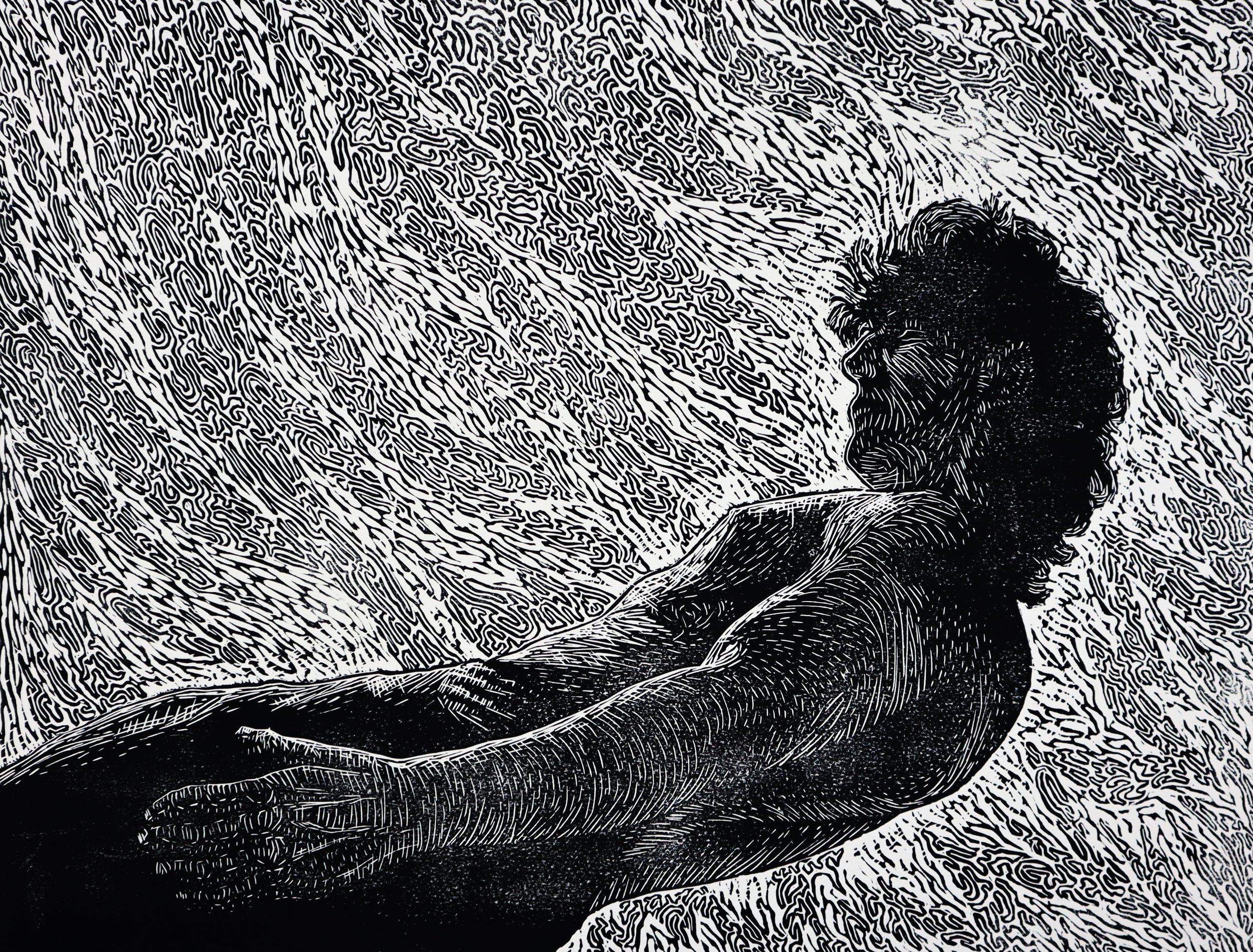Descent into Oblivion (Mono Print)