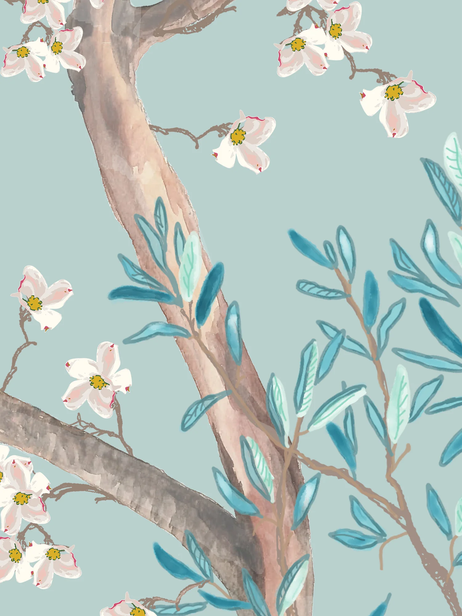 Hillside Panels On Clay Coated Paper Wallpaper House Of Harris