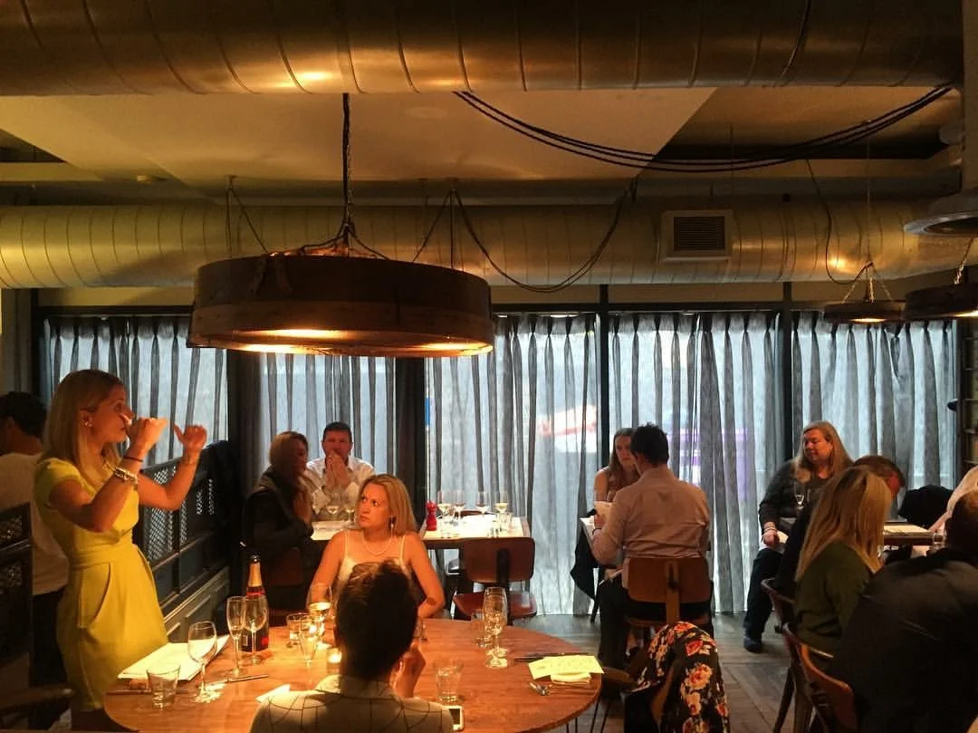 Pippa Hosting corperate event.JPG