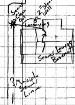 A portion of the site drawing on file for Resseguie's property.