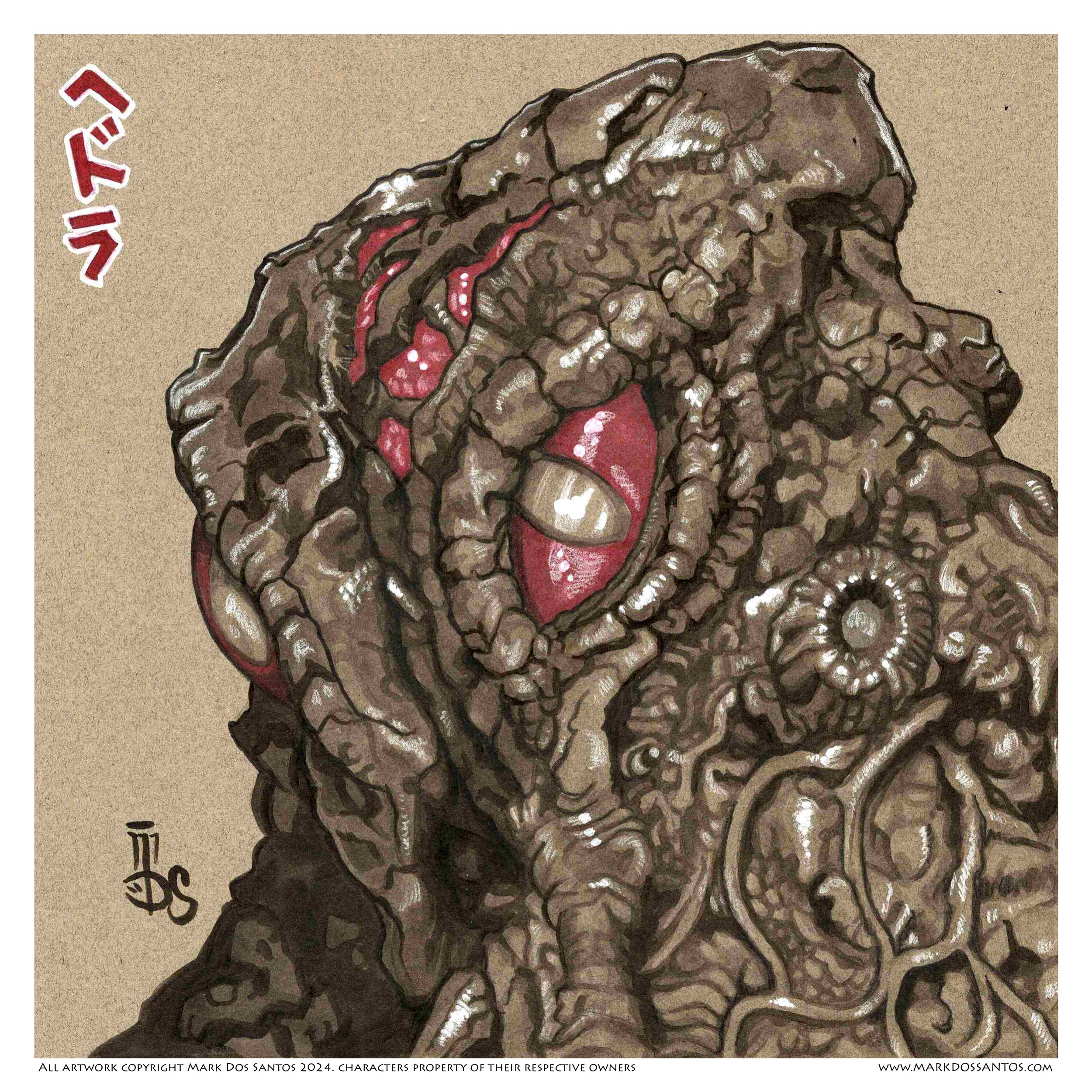 Original Art:  Kaiju Glamour Shot - HEDORAH 2004