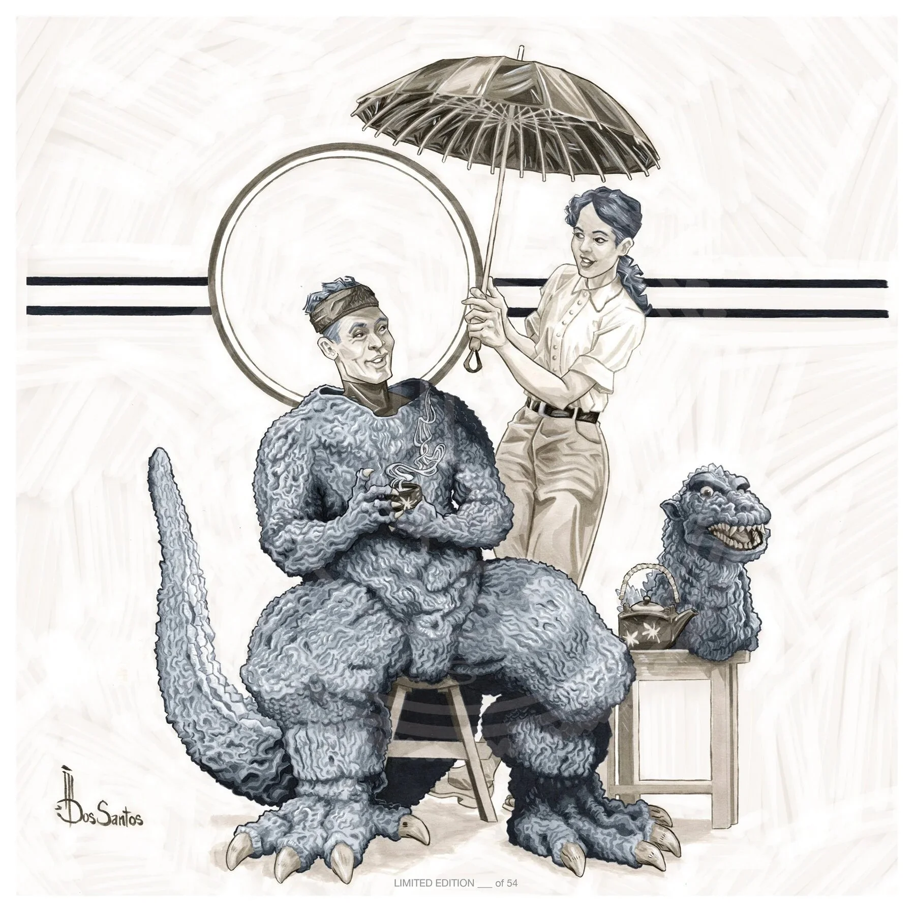 Kaiju Collection "TEA TIME" with Haruo Nakajima and Momoko Kochi LIMITED EDITION