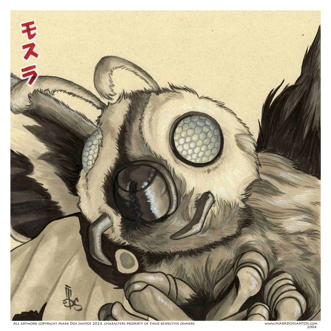 Original Art:  Kaiju Glamour Shot MOTHRA 2004