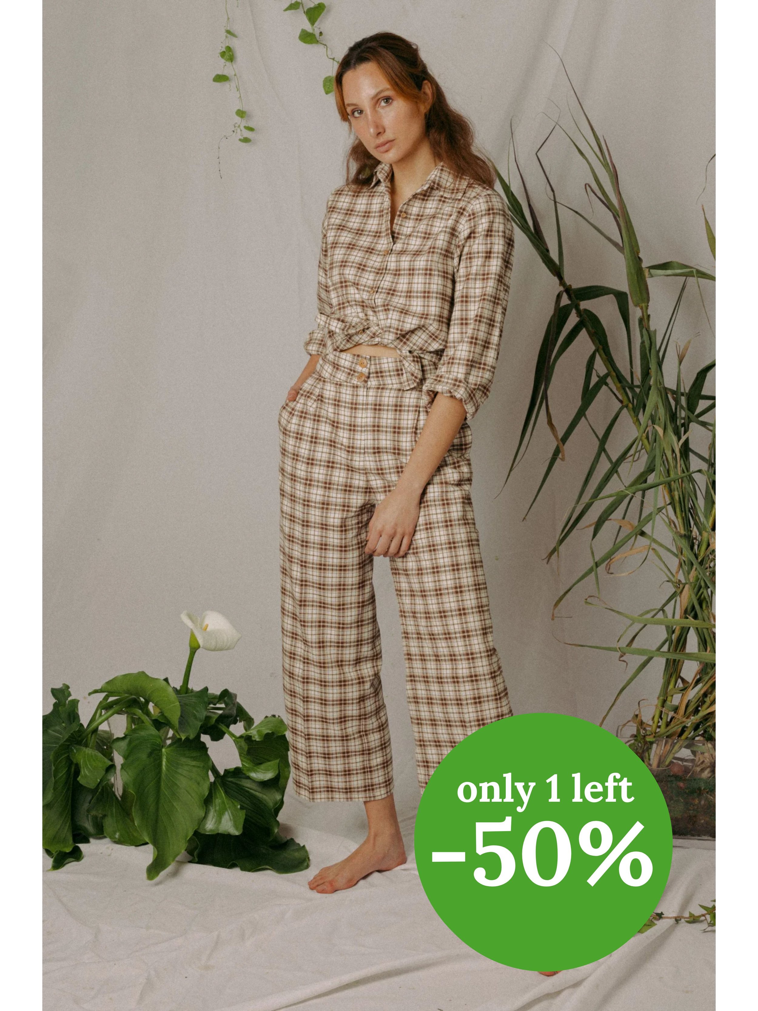 FERN TROUSERS - PLAID