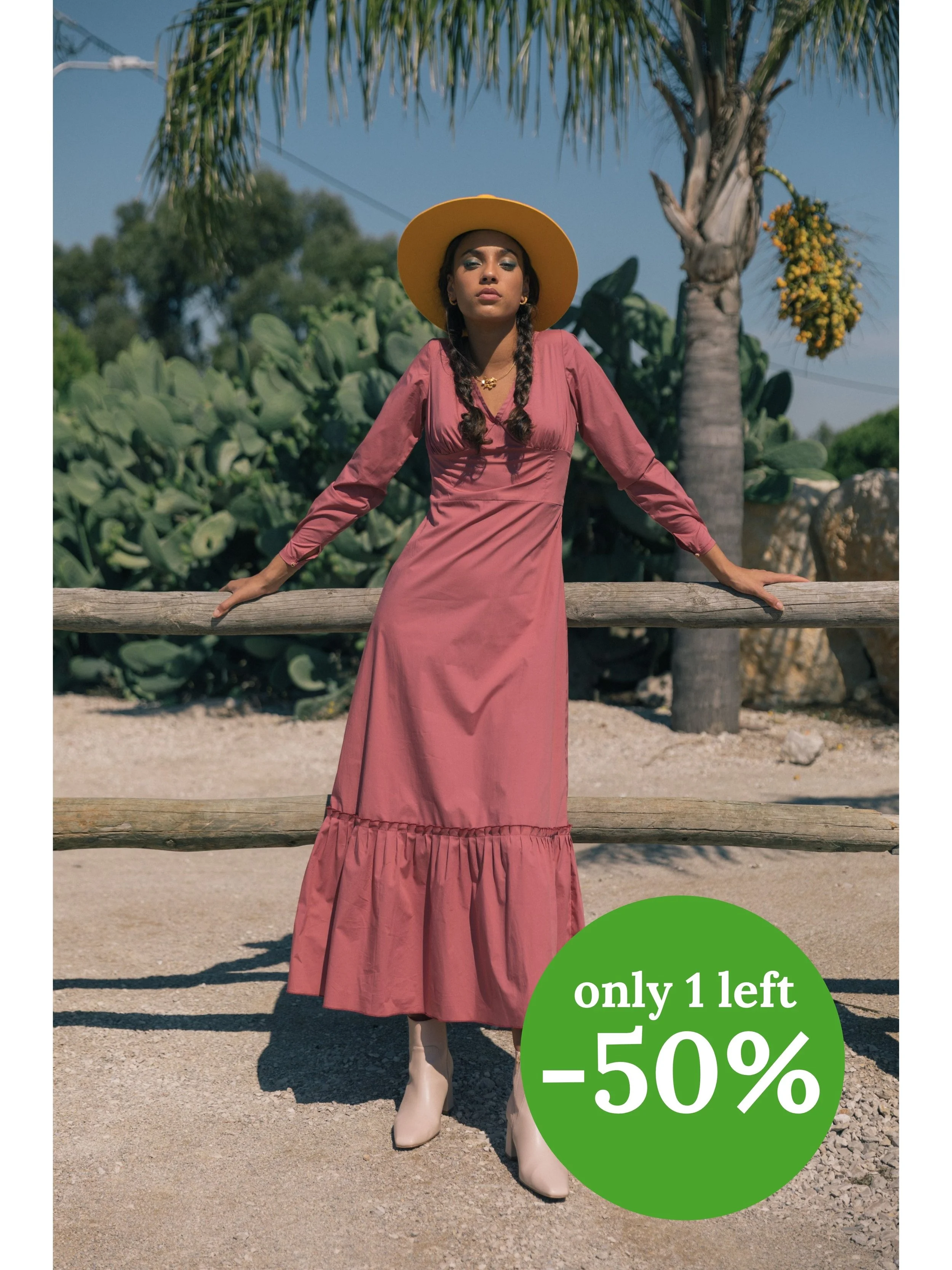 PLUMOSA DRESS - CORAL