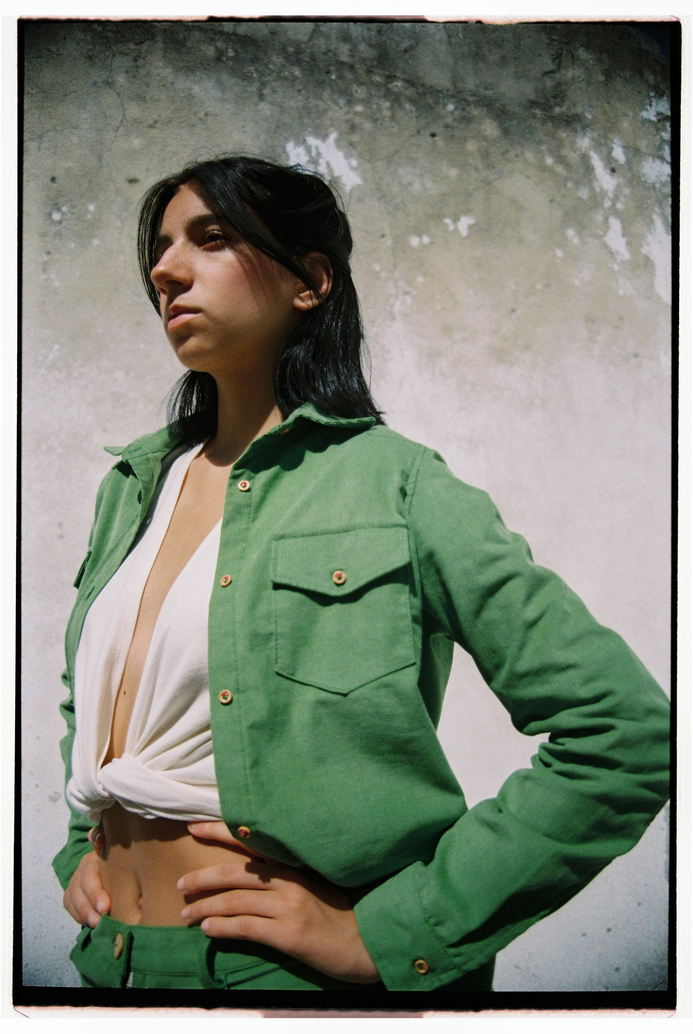 SCHEERI SHIRT - GREEN — SIZ