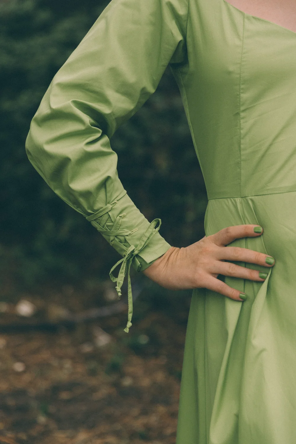 SPRINGY DRESS - LIME GREEN  SIZ