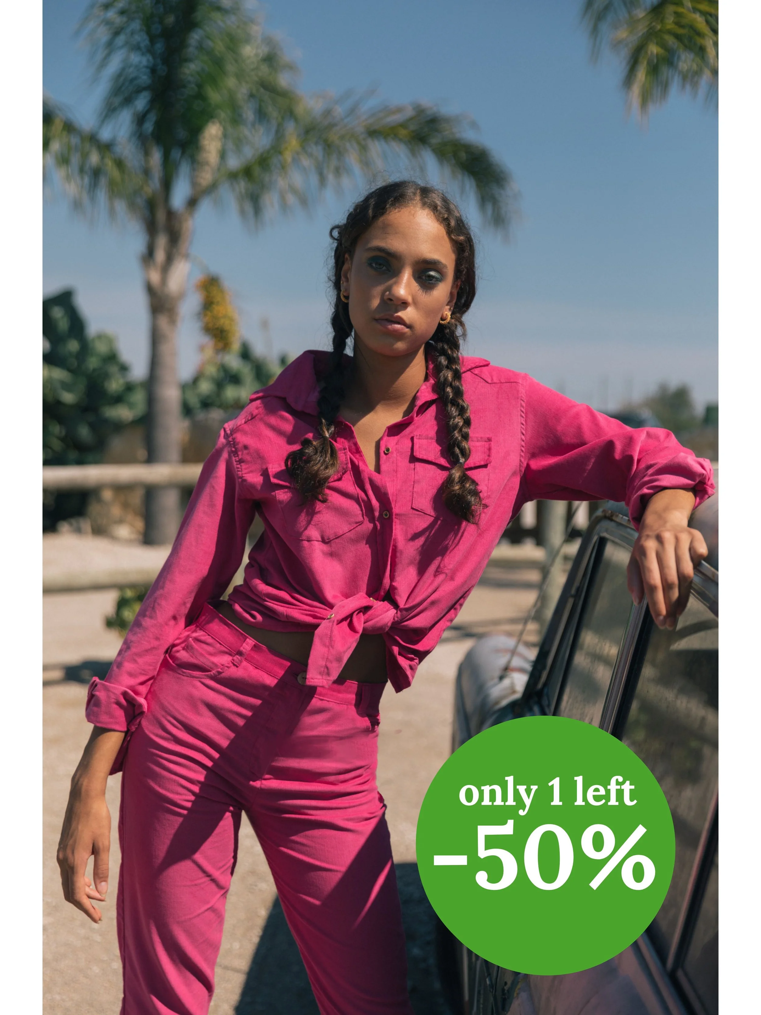 SCHEERI SHIRT - FUCHSIA