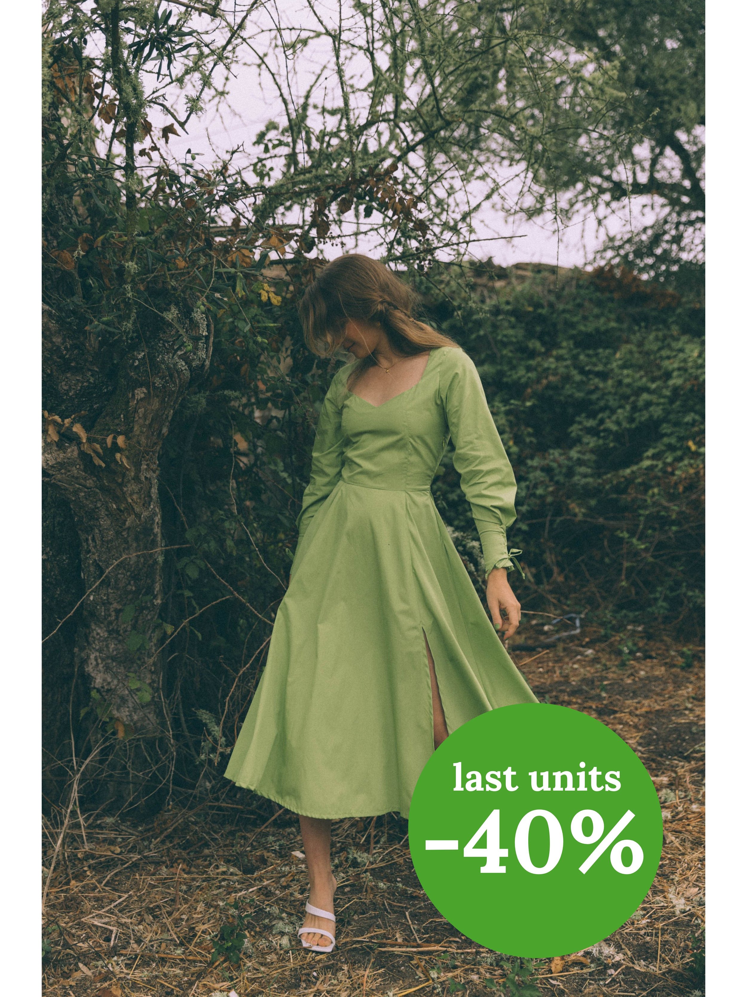 SPRINGY DRESS - LIME GREEN