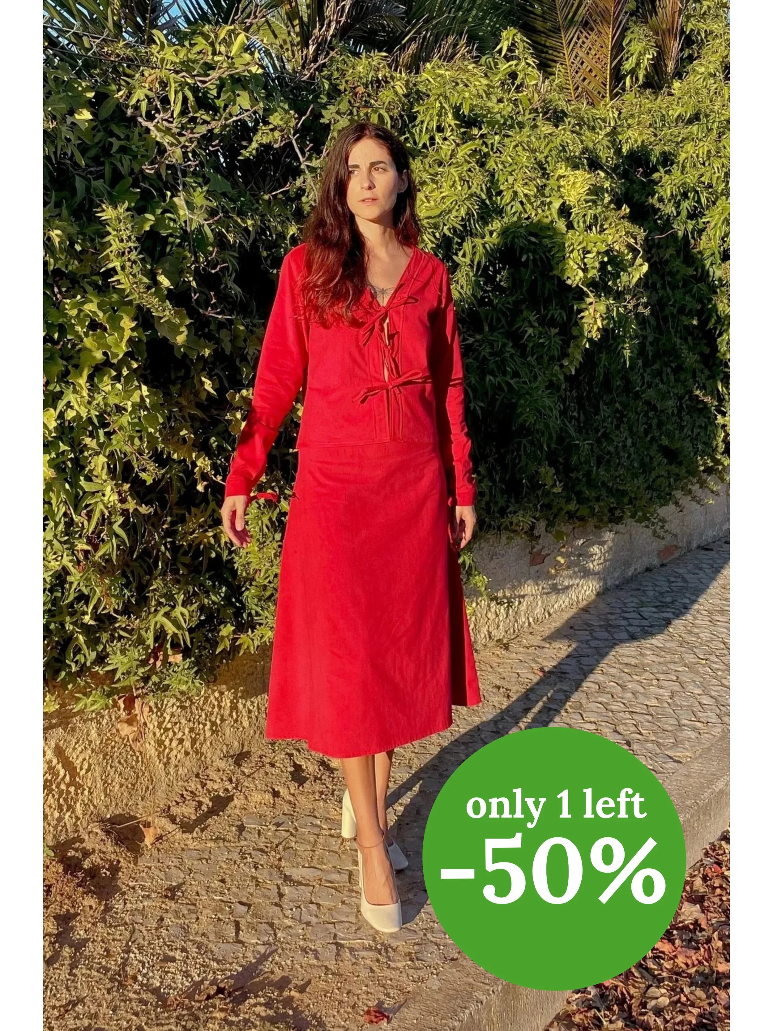 BERYL SKIRT RED