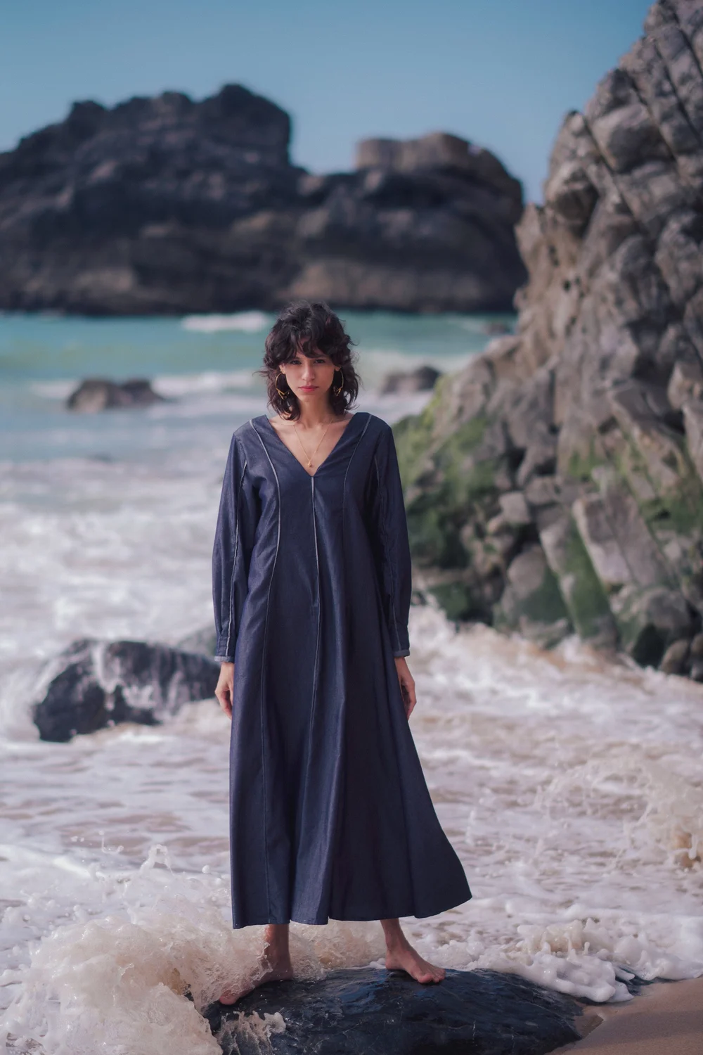 ワンピース Carnaby Cast museum dress Santa Cruz Dress - Denim — SIZ