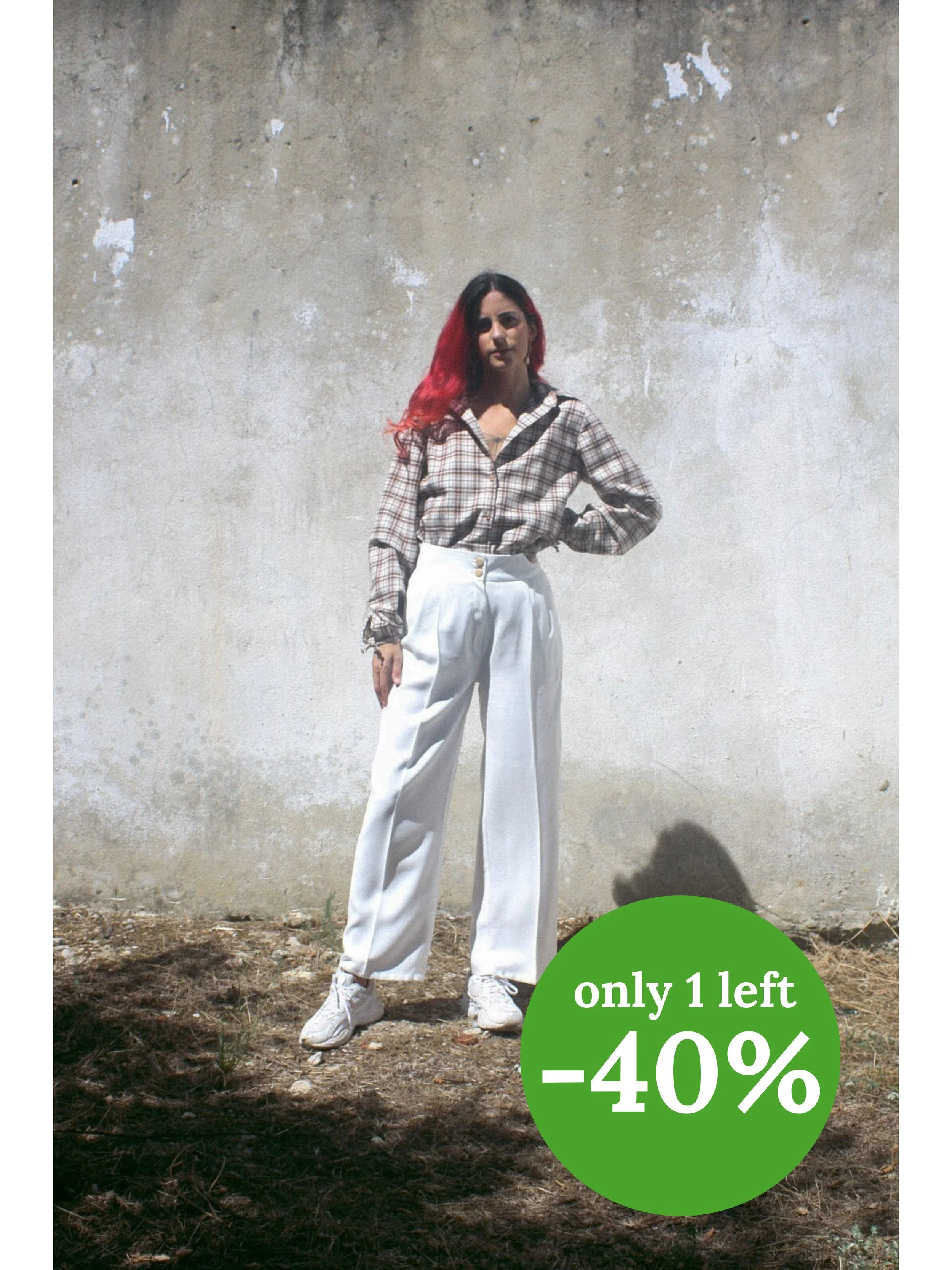 FERN TROUSERS - OFF WHITE