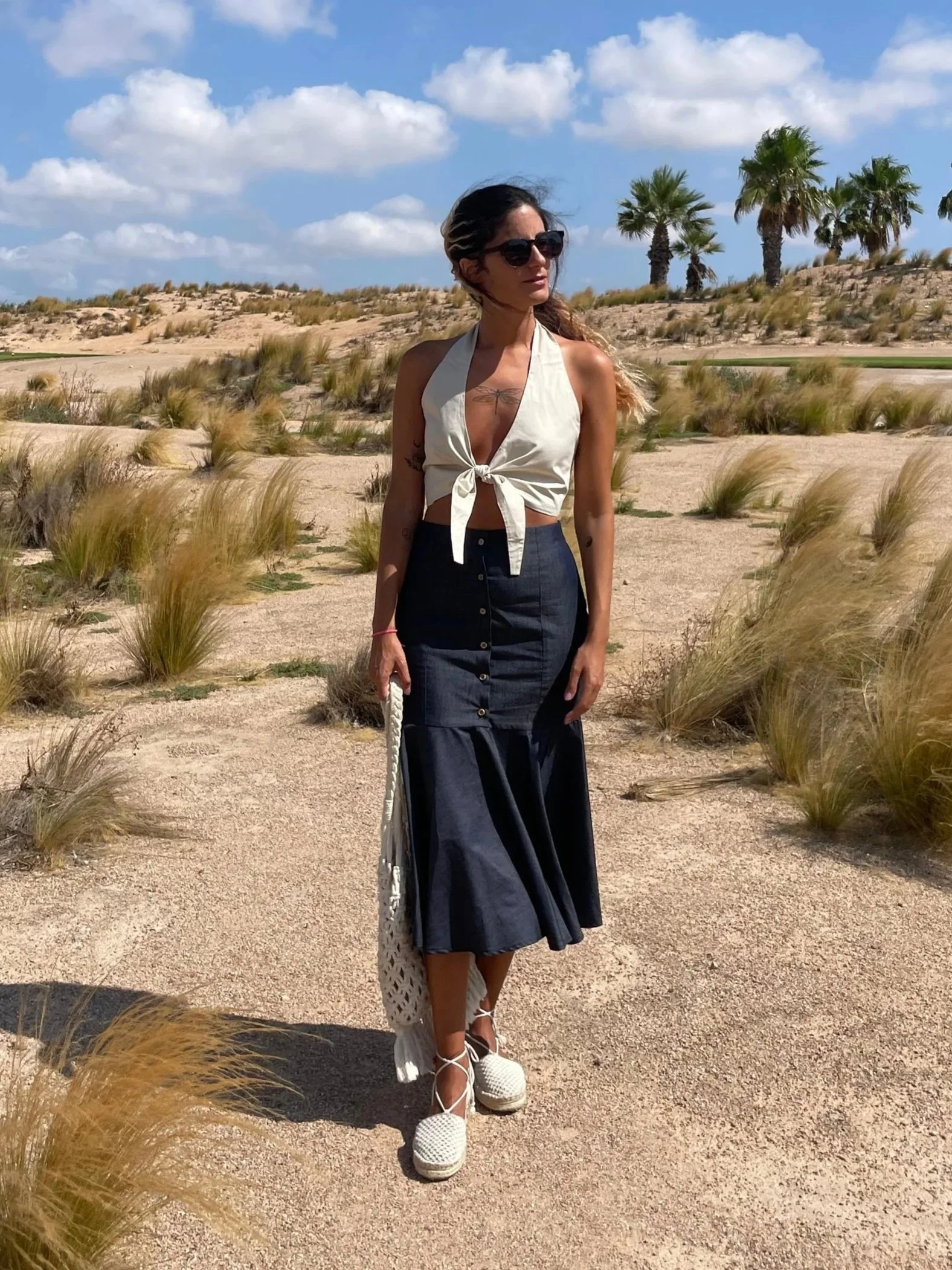 MON REPOS SKIRT - DENIM