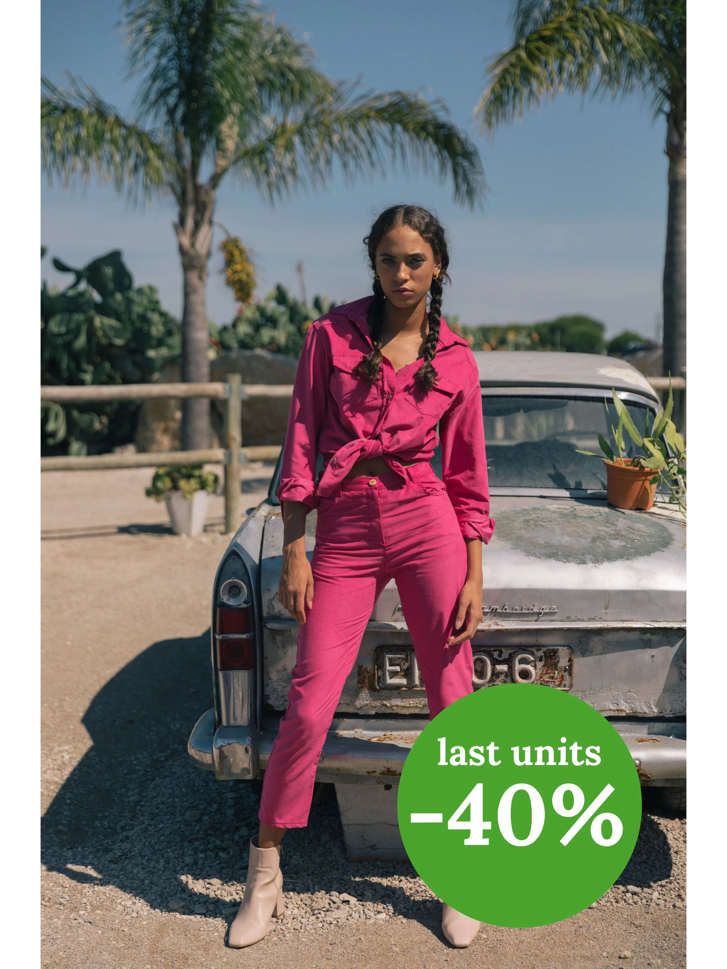 HARRISIA TROUSERS - FUCHSIA