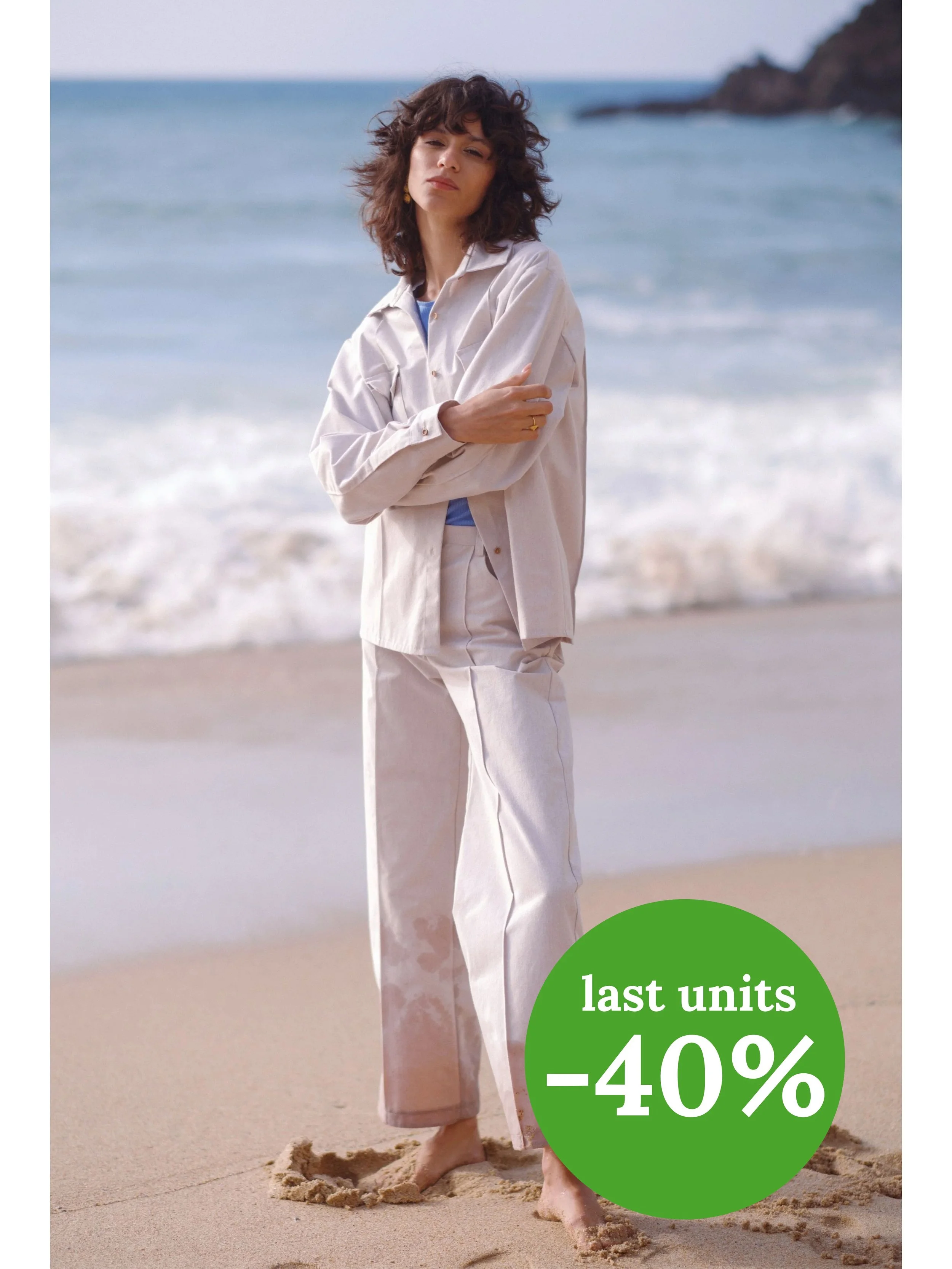 ISABELA TROUSERS - ECRU