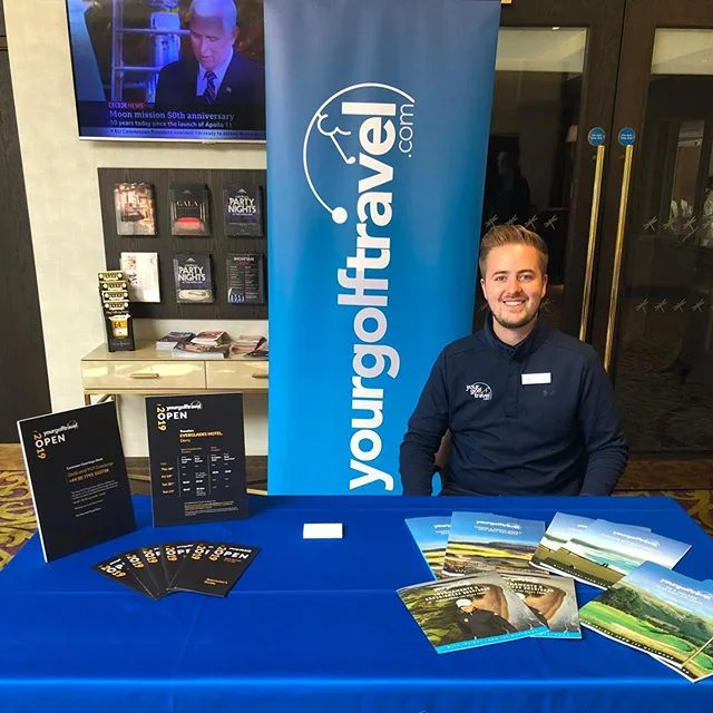 Callum at #TheOpen in Royal Portrush this week 🏌️&zwj;♂️🏆⛳️ .
#weareygt #teamygt @yourgolftravel