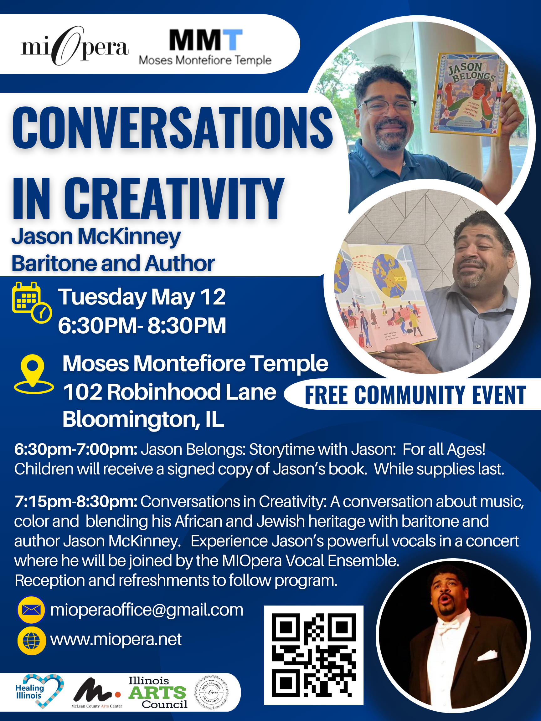 Community Event Conversations in Creativity with Jason McKinney, baritone &amp; author