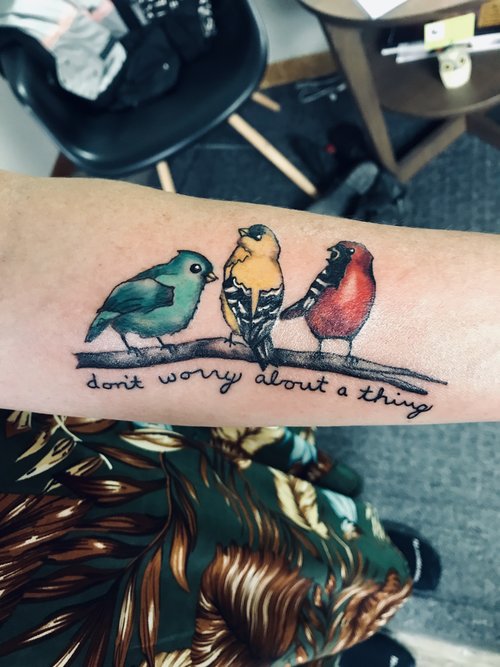 rasta bird tattoo