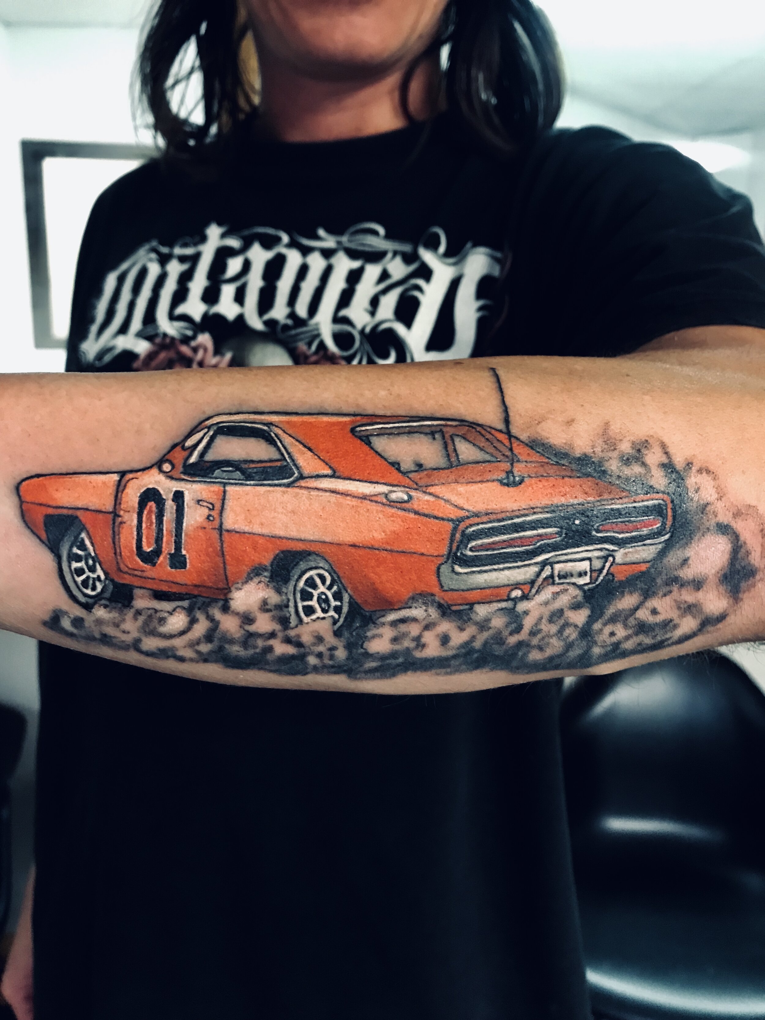 General Lee Tattoo License Plate Collectibles LA9383490