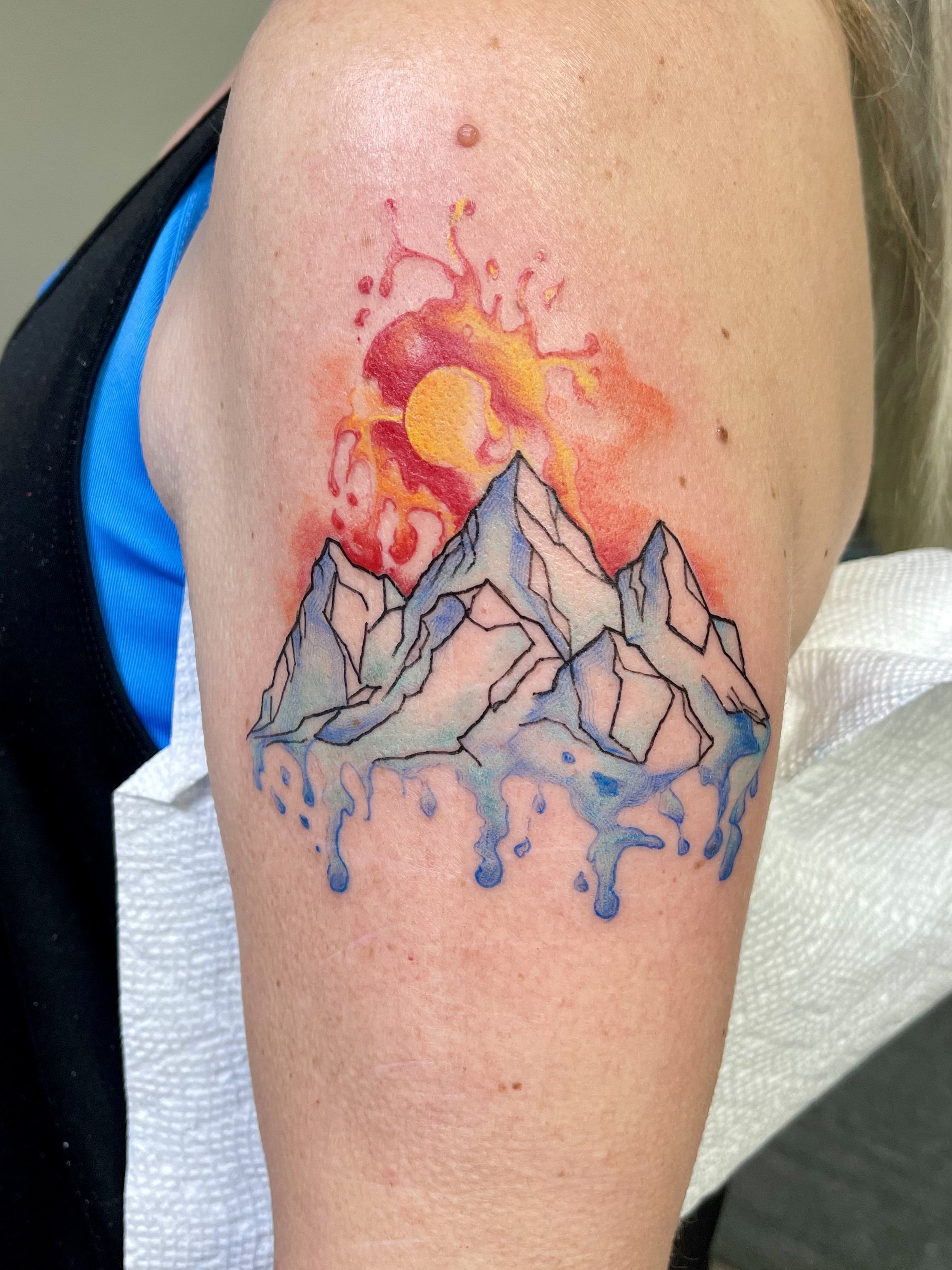 25 Breathtaking Mountain Tattoos That Flat Out Rock - TattooBlend