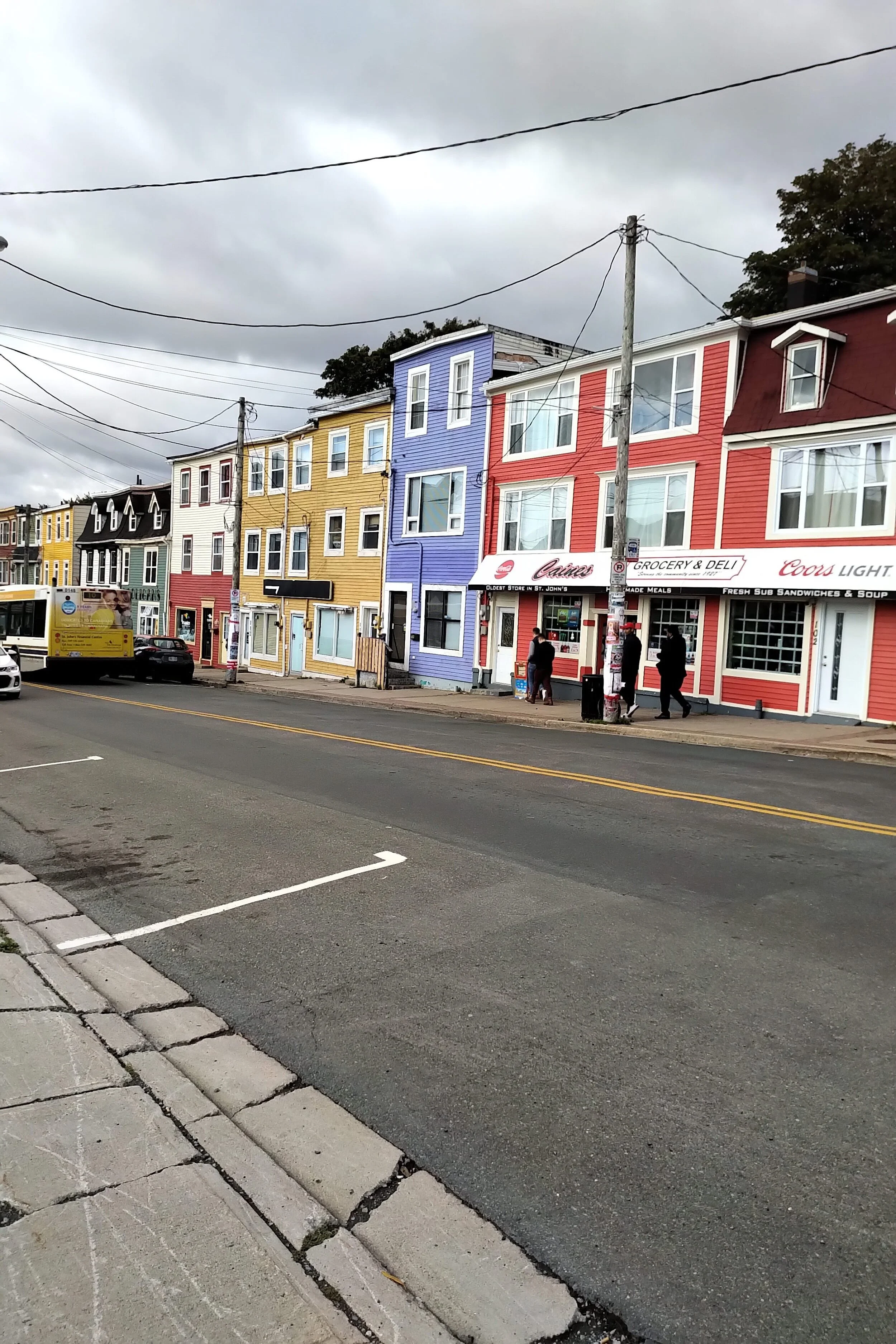 Jellybean streetscape in St. John’s