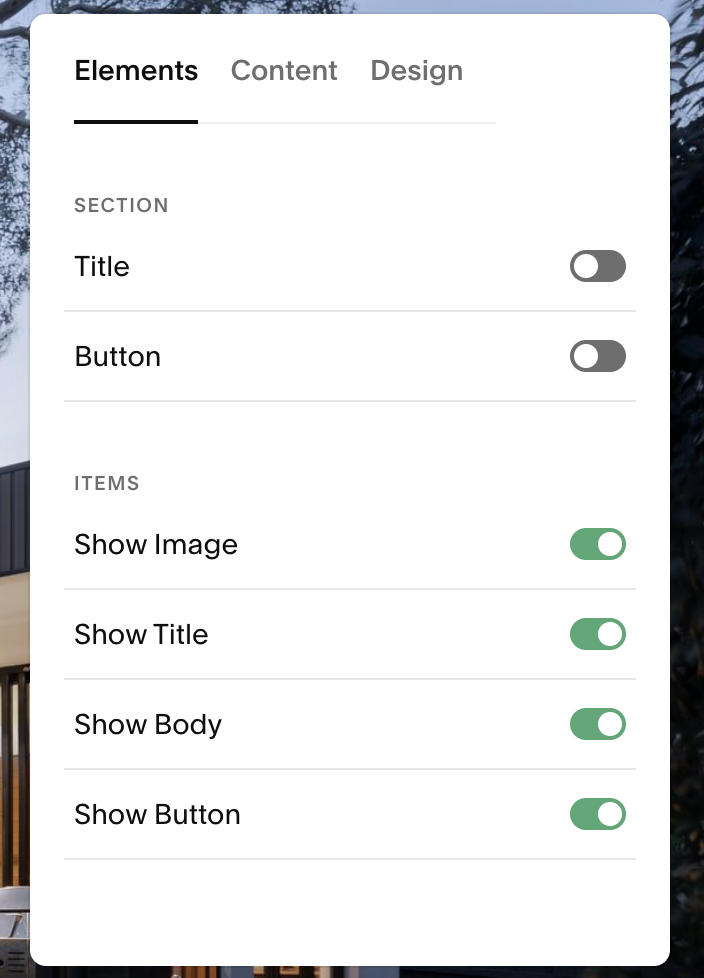 How to Create a Slideshow Banner with Text in Squarespace 7.1 — Grey