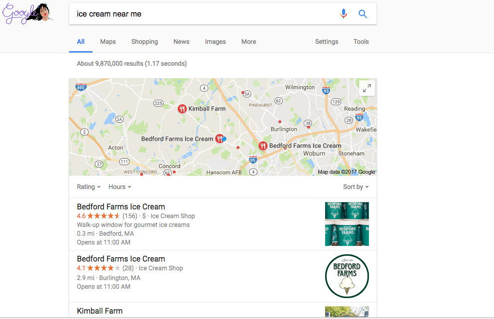 Google search for ice cream near me.png