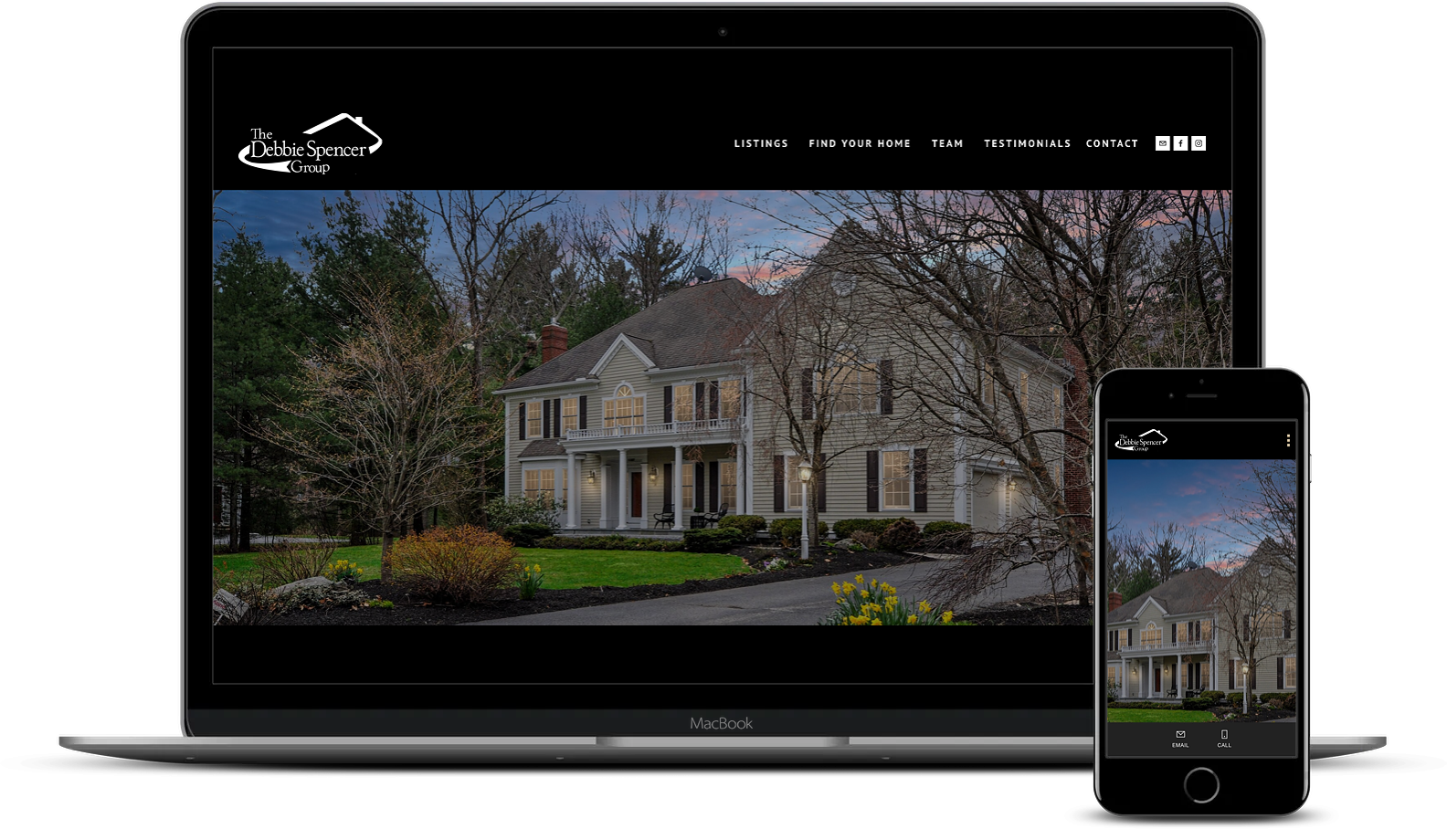 debbie spencer group real estate website squarespace designer massachusetts grey barn media .png