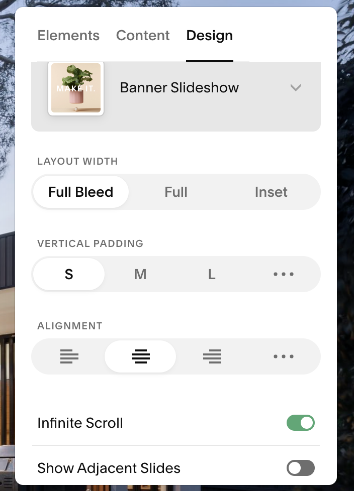 How to Create a Slideshow Banner with Text in Squarespace 7.1 — Grey