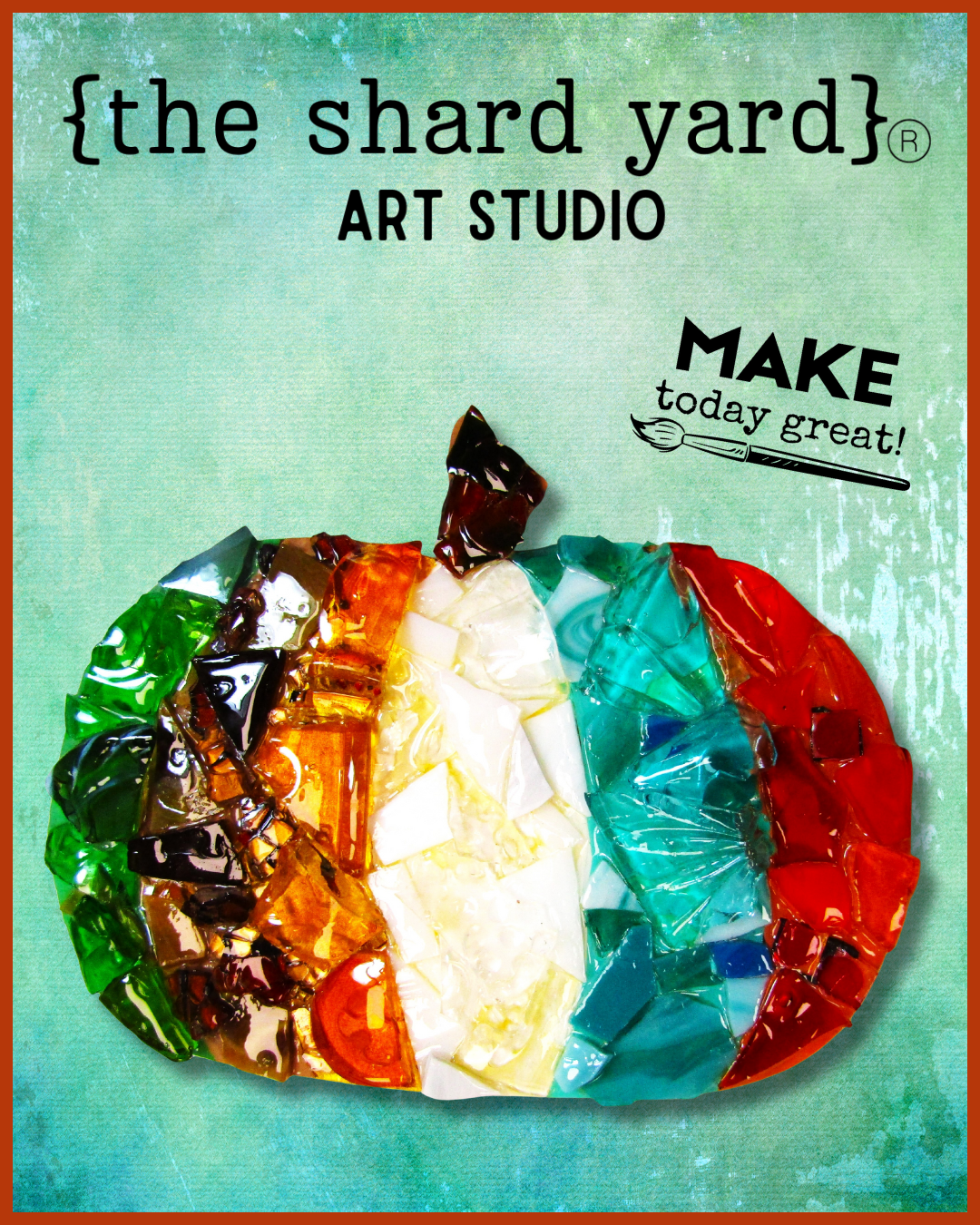 Glass Art Pumpkin