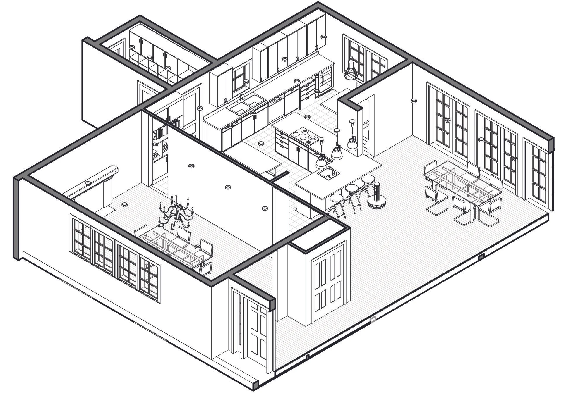 Axonometric - Kitchen