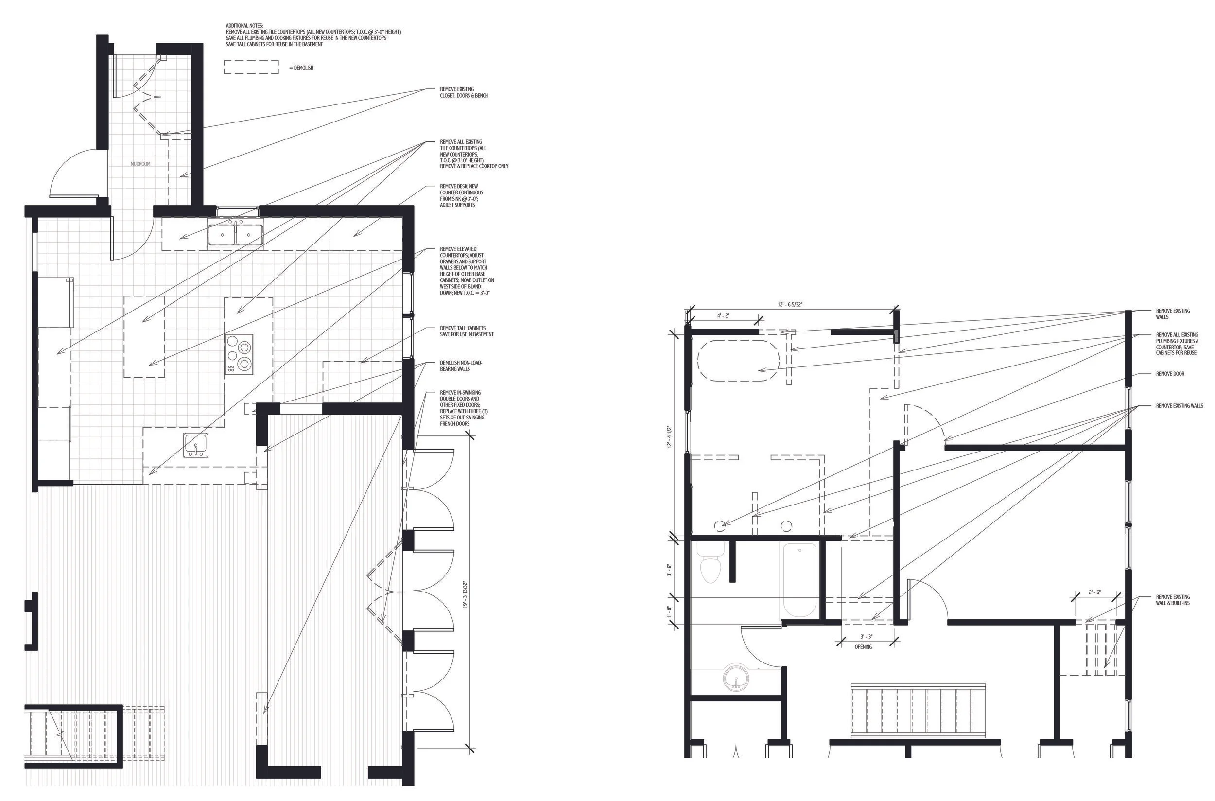 Demolition Plans - L1 & L2