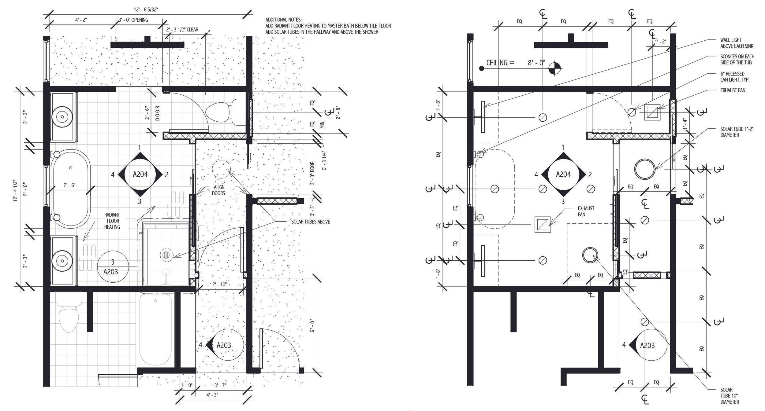 Plan & RCP - Master Bath